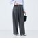 《セットアップ対応》ウォッシャブルバイオツイルタックワイドパンツ