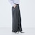 《セットアップ対応》ウォッシャブルバイオツイルタックワイドパンツ