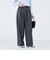 《セットアップ対応》ウォッシャブルバイオツイルタックワイドパンツ