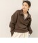 【MAQWEL/マクウェル】ウォッシャブルスタンドネックスウェット