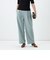 ウォッシャブルシャンブレーツイルワイドパンツ