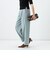 ウォッシャブルシャンブレーツイルワイドパンツ