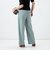 ウォッシャブルシャンブレーツイルワイドパンツ