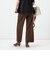 ウォッシャブルシャンブレーツイルワイドパンツ