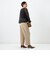 ウォッシャブルシャンブレーツイルワイドパンツ