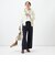 ウォッシャブルシャンブレーツイルワイドパンツ