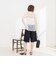 【WEB＆一部店舗限定カラーアイテム】ウォッシャブルレースシャツブラウス