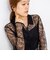 【WEB＆一部店舗限定カラーアイテム】ウォッシャブルレースシャツブラウス