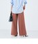 ウォッシャブル強撚ツイルワイドパンツ