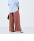 ウォッシャブル強撚ツイルワイドパンツ
