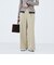 ウォッシャブル強撚ツイルワイドパンツ