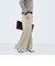 ウォッシャブル強撚ツイルワイドパンツ