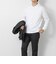 《ビジカジ対応》シルケットスムース Vネック ドレスロンT 26AW