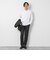 《ビジカジ対応》シルケットスムース Vネック ドレスロンT 26AW