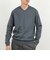 《ビジカジ対応》シルケットスムース Vネック ドレスロンT 26AW