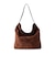 【Un coeur/アンクール】K906019 SUEDE DRAPE ONE SHOULDER