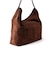 【Un coeur/アンクール】K906019 SUEDE DRAPE ONE SHOULDER