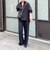 【NOLLEY’S mgr.松葉別注・一部WEB限定色】《セットアップ》ツイルバイヤス洗練美脚パンツ