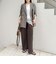 【NOLLEY’S mgr.松葉別注・一部WEB限定色】《セットアップ》ツイルバイヤス洗練美脚パンツ