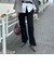 【NOLLEY’S mgr.松葉別注・一部WEB限定色】《セットアップ》ツイルバイヤス洗練美脚パンツ