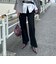 【NOLLEY’S mgr.松葉別注・一部WEB限定色】《セットアップ》ツイルバイヤス洗練美脚パンツ