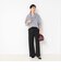 【NOLLEY’S mgr.松葉☆別注サイズ・一部WEB限定カラーアイテム】《セットアップ対応》ツイルバイヤス洗練美脚パンツ