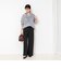 【NOLLEY’S mgr.松葉別注・一部WEB限定色】《セットアップ》ツイルバイヤス洗練美脚パンツ