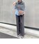 ウォッシャブルカルゼイージーワイドパンツ