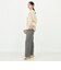 《セットアップ対応》ウォッシャブルシャーク愛されセミワイドパンツ