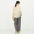 《セットアップ対応》ウォッシャブルシャーク愛されセミワイドパンツ