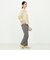 《セットアップ対応》ウォッシャブルシャーク愛されセミワイドパンツ
