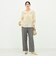 《セットアップ対応》ウォッシャブルシャーク愛されセミワイドパンツ