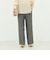 《セットアップ対応》ウォッシャブルシャーク愛されセミワイドパンツ