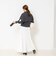 【 SHOP PRESS二見別注カラー】レイヤードピース付きVネックプルオーバー
