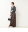 【 SHOP PRESS二見別注カラー】レイヤードピース付きVネックプルオーバー