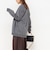 カシミヤファー加工Vネックカーディガン