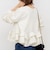 【WEB限定】ウォッシャブル2WAYチェックペプラムフリルブラウス