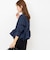 【WEB限定】ウォッシャブル2WAYチェックペプラムフリルブラウス