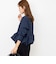 【WEB限定】ウォッシャブル2WAYチェックペプラムフリルブラウス