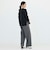 《ストレッチ》ウォッシャブルネップツイードワイドパンツ