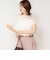 《手洗い可能》レース切替ニットプルオーバー