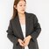 【PR阿部☆別注】《抗ピリング/ストレッチ》ウォッシャブルダブルクロスオーバージャケット