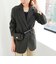 【PR阿部☆別注】《抗ピリング/ストレッチ》ウォッシャブルダブルクロスオーバージャケット