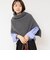 【WEB＆一部店舗限定カラー】《手洗い可能》マルチWAYニットポンチョ