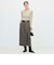 シルクカシミヤ混Vネックリブカーディガン