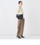 【一部WEB限定サイズ】《抗ピル/防シワ》ウォッシャブルポリウール梳毛タックワイドパンツ