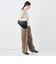 【一部WEB限定サイズ】《抗ピル/防シワ》ウォッシャブルポリウール梳毛タックワイドパンツ
