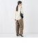 【一部WEB限定サイズ】《抗ピル/防シワ》ウォッシャブルポリウール梳毛タックワイドパンツ