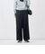 【一部WEB限定サイズ】《抗ピル/防シワ》ウォッシャブルポリウール梳毛タックワイドパンツ