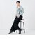 【一部WEB限定サイズ】《抗ピル/防シワ》ウォッシャブルポリウール梳毛タックワイドパンツ